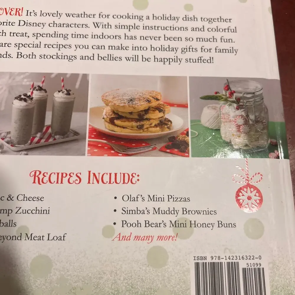 Disney A Merry Christmas Cookbook Holiday Recipes Kid Friendly Family Fun